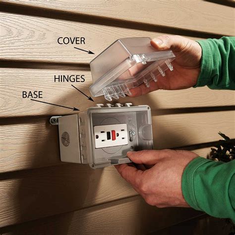 how do you make a box for outdoor electrical outlet|installing wall mounted electrical boxes.